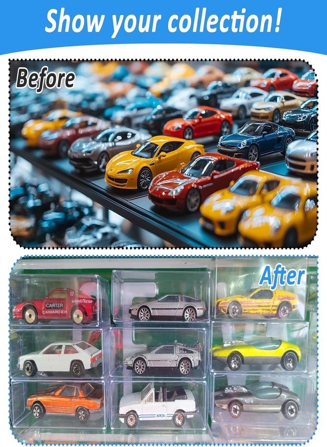 Hlimior 200 PCS 1/64 Display Case for Model Car,Clear Storage Display Case,Model Cars Protector for Hot Wheels (3.2"×1.2"×1.6") - Image 5